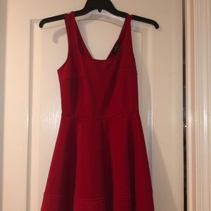 Lulu’s Red Skater/Flare Dress 😍